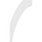 Ekena Millwork 3 1/2-in. W x 14-in. D x 26-in. H Thorton Architectural Grade PVC Knee Brace BRCP035X14X26THR - alternate 6